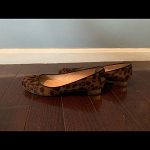 J Crew leopard flats